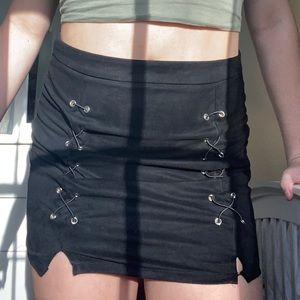 black lace up skirt, OFFERS WELCOME